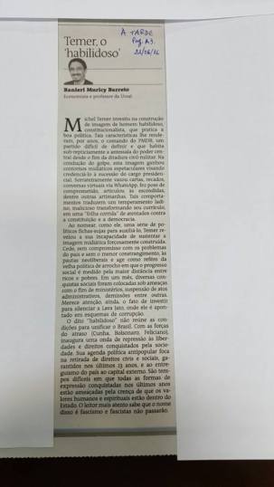 Temer o Habilidoso A Tarde 22 06 2016 pag3